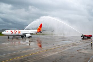 Chỉ một năm sau AOC, SPA hoàn tất phê chuẩn khai thác Airbus A330 và mở rộng vùng khai thác tới châu Âu