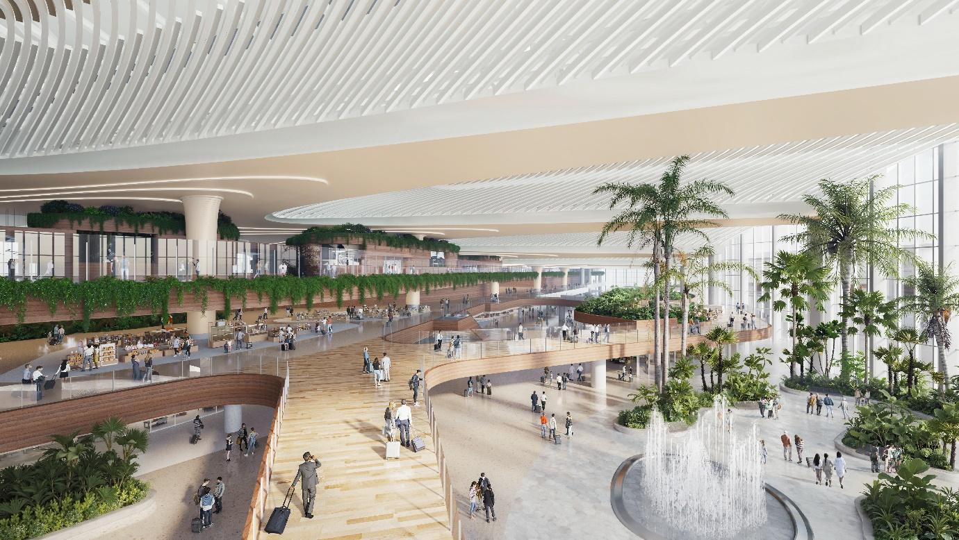 A large building with many people AI-generated content may be incorrect.